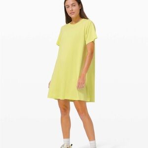 All Yours Tee Dress- Lemon Vibe
